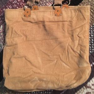 Gap tote bag. Tan corduroy